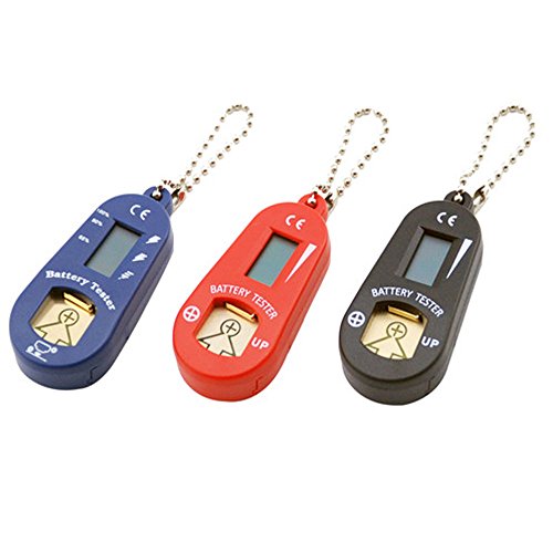 Hearing Aid Battery Testers with Spare Battery Storage Compartment (Black)