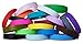 Novel Merk 60-Piece Kids Multi-Color Blank Wristband Bracelet Party Favor & School Carnival Prize