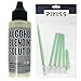 Pixiss Alcohol Blending Solution (2-Ounce) with 10 Alcohol Ink Blending Tools – Lighten, Blend, and Remove Alcohol Inks for Seamless Art and Craft Projects