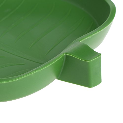 Qupida New Reptile Water Food Dish Bowl Feeding Dish Cup Feeder Bowl Cup Basin Tray Container for Small Pets (S)