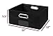 Niche Cubo Half-Size Foldable Fabric Storage Bins (Set of 4), Black
