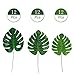 Dragang 36 Pcs 3 kinds Artificial Palm Leaves Tropical Plant Faux  Leaves Decorations,Palm Leaf for Party Decorations,  Safari Leaves Jungle Party Decorations