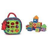 Product Bundle Melissa & Doug Take-Along Shape Sorter & Blocks Bundle Book