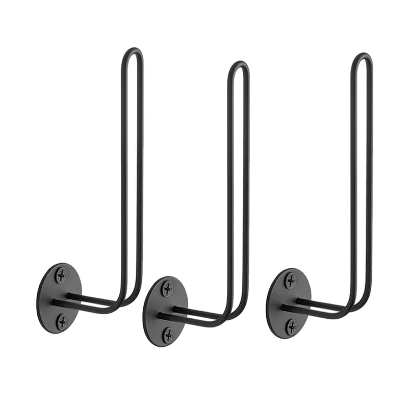 Fowecry Hat Organizer for Baseball Caps Wall Mount Hat Hooks Set Kit Set of 3 Space Saving Holds 20 Caps Shaped Hat Hooks