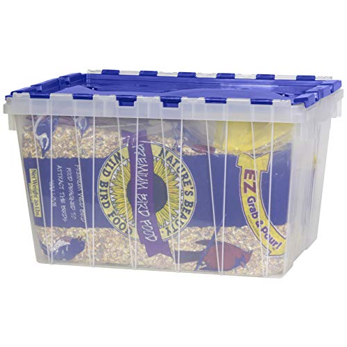 AkroMils 98486 12Gallon Plastic Stackable Storage Keepbox Tote