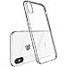 TOZO for iPhone X Case Hard Cover World's Thinnest Protect Bumper Shell for iPhone 10 / X Transparent Light Weight Silver Plating Edge