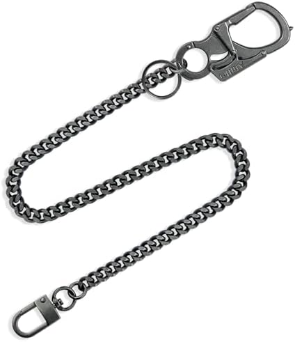 Harley-Davidson Men's Skull & Spring 24 inch Wallet Chain, Antique