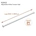 Crafts Graphy 3 Packs Tension Curtain Rods for Windows No Drill Adjustable Pressure Rod - 24 to 43.3 Inches, White