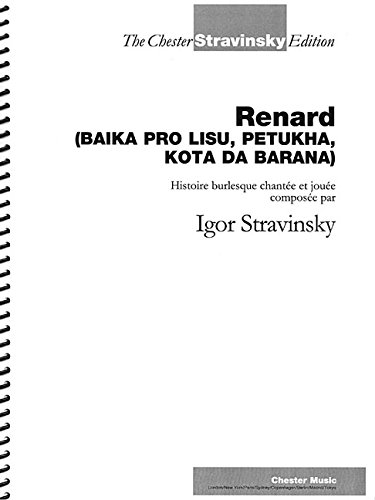 Renard Vocal Score Revised Edition