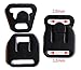 10 Pairs (40 Pieces) KAMsnaps® Nursing Maternity Clips Clasps Plastic Hooks Buckles for DIY Breastfeeding Bras Camis and Tank Tops White 12mm (1/2