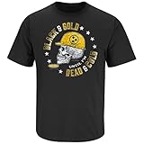 Pittsburgh Steelers Fans. Black and Gold 'Till I'm Dead and Cold. Black T-Shirt (Sm-5X)
