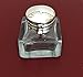 Madison Bay Company Square Clear Glass Mini Inkwell, 1.75 Inches Square X 1.75 Inches Tall