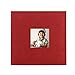 PINGGUO Zoview Sewn Bonded Photo Album Book, Family Album, Suede Cover Pocket Photo Album, 200 Photos Hold 4X6 Photos Horizontally, Two Photos per Page, red…