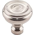 Top Knobs Brixton Button Knob 1 1/4 Inch Brushed Satin Nickel