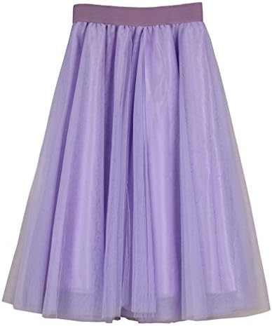 Women's A Line Knee Length Tutu Tulle Prom Party Dance Skirt