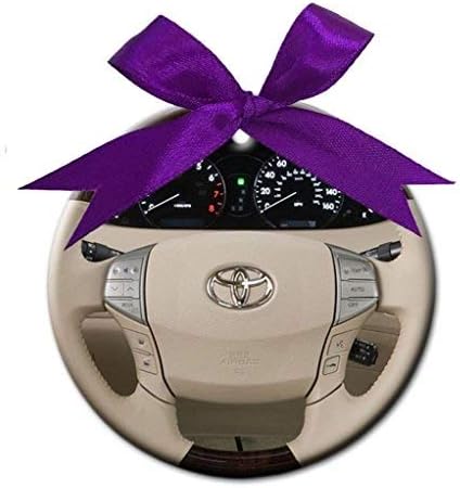 2008 toyota avalon 4 door sedan limited natl steering wheel Round Porcelain Funny Christmas Tree Decoration Ornament