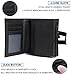 RFID Bifold Wallets for Men,SGUTEN Business Slim Credit Card Holder Pop-up Mens Wallet Black Leather Front Pocket Card Case Wallet with Click Button