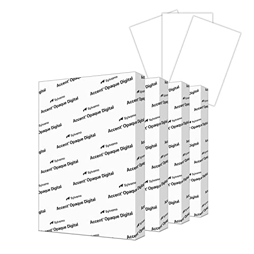 Accent Opaque White 18” x 12” Cardstock Paper, 80lb, 216gsm – 800