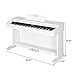 LAGRIMA White Digital Piano, 88 Key Electric Piano Keyboard for Beginner/Adults W/Music Stand+Power Adapter+3-Pedal Board+Instruction Book+Headphone Jack