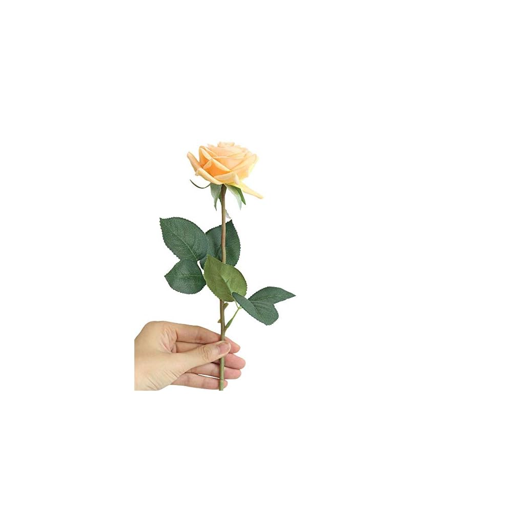 Marjon Flowersartificial Flower Artificial Flowers Fake Single Roses Floral Decor Bonsai For Office Home Desks Tables Garden Wedding Bouquets Outdoor Party Silk Flower Arrangements