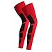 CFR UV Compression Leg Sleeves (Pair) - sport Football Basketball Cycling Leg Knee Long Sleeve Black,XL