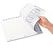 Avery 8 Tab Dividers for 3 Ring Binder, Easy Print & Apply Clear Label Strip, Index Maker Customizable White Tabs, 1 Set (11417)