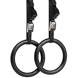 Yes4All Olympic Exercise Fitness Crossfit Gymnastic Rings with Flexible Buckles - Special Promotion - ²S68HZ