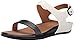FitFlop Women's Banda Micro-Crystal Dress Sandal, Black/White, 8 M US