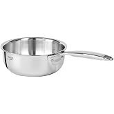 CRISTEL&reg; Castel'Pro&reg; Ultraply&reg; Collection Saucepan, 1.50Qt, 5-Ply construction., C18CPFN