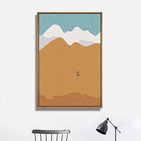 Framed Canvas Wall Art for Living Room, Bedroom Minimalistic Landscape XXI Canvas Prints for Home Decoration Ready to Hang - 16x24 inches