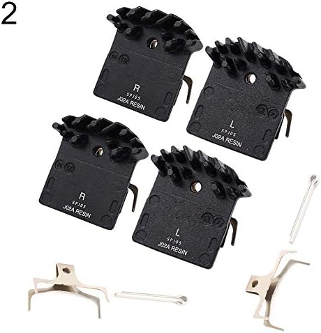 Cycling Accessories, 1/2 Pairs Resin/Metal Mountain Bike Bicycle Cooling Disc Brake Pads for Shimano - J02A 2 Pair