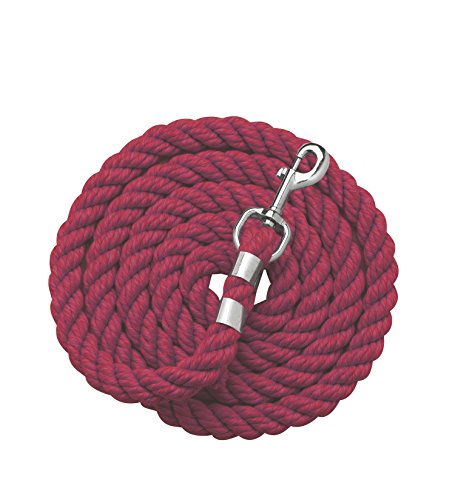 Perri’s Cotton Lead, Burgundy, 1/2″