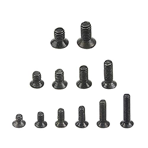 XLX 340PCS 12 Kinds M2 M2.5 M3 Laptop Notebook Machine Screw Set Stainless Flat Cross Recessed Pan Head Screw Assortment Kit with A Screwdriver Computer Accessory Screw Replacement Repair Kit
