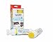 Glass Chalk The Original Patented Indoor/Outdoor Temporary Paint Marker for Auto Windows and Glass Surfaces, Sponge-Tip, Assorted Colors, White and Yellow, 2 Count