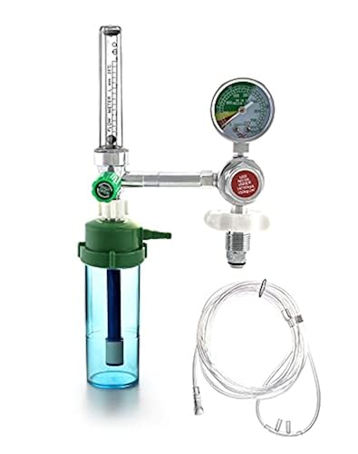QWORK Flow Meter Absorber, Pressure Reducing Valve Regulator Oxygen ...
