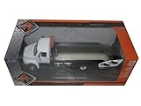 International Durastar 4400 Flat Bed Tow Truck White With Chrome Bed 1/24 by Jada