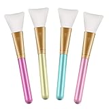 Terresa Face Mask Brush, 4Pcs Hairless Silicone Cosmetic Scrapers, Facial Applicator Brushes for Applying Mud Mask, Eye Mask, Serum or DIY Needs