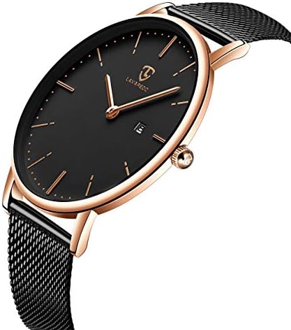 Ben Nevis 腕時計 メンズ シンプル おしゃれ 薄型 カジュアル 日付表示 防水 アナログ クォーツ時計 メッシュ バンド ブラック Eshop4u Jp