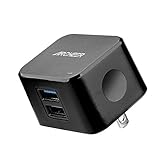 ARCHEER 17W 3.4A Dual USB Port Wall Charger Adapter for Smartphones and Tablets, Black, 1 Pack
