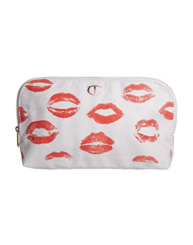 Charlotte Tilbury Leather Makeup Bag Night Crimson