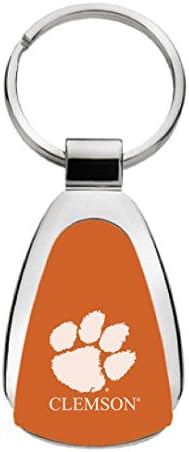 Clemson University - Teardrop Keychain - Orange