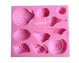 Cute Romantic Seashell Sea Shell Silicone Cake Mould Chocolate Fondant Mold
