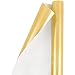 JAM Paper Gift Wrap - Matte Wrapping Paper - 25 Sq Ft (30 in x 10 Ft) - Matte Gold Foil - Roll Sold Individually