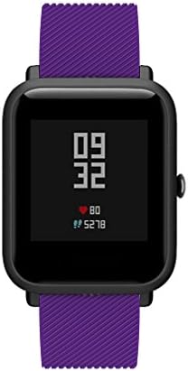 yuemizi Sport Soft Silicon Accessory Watch Band Wirstband For Huami Amazfit Bip Youth Watch (Purple)