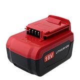 Biswaye Cordless Power Tools Replacement Lithium Ion Battery for Porter Cable PC18B PC18BL PC18BLX 18Volt 4.0Ah