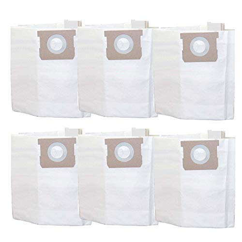 6 Vacmaster Bags Fit 5-6 Gallon Wet & Dry Vacs Part # VDBS