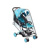 Universal Baby Stroller Rain Cover Weather Shield Waterproof Umbrella Plastic Stroller Wind Dust Shield Cover for Strollers, Clear by kensonic