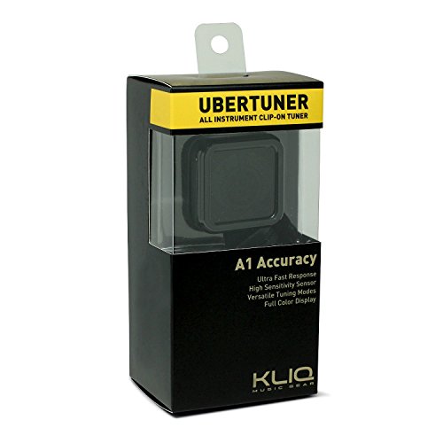 KLIQ UberTuner - Clip-On Tuner for All Instruments - with Guitar, Bass, Violin, Ukulele & Chromatic Tuning Modes