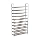 Sable Shoe Rack, Upgrade 10 Tiers Shoes Upgraded Organizer Storage with Spare Parts, Stackable Tower Cabinet Holds up to 50 Pairs of Shoes, 68’’ x 39’’ x 10’’, DIY Assembly – No Tools Required