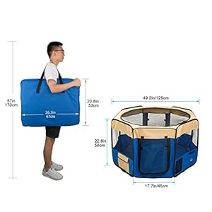 BIGWING Style Box per Cani Recinzione per Cuccioli Grande recinto per Animali da Usare all'Interno e all'Esterno- Facile… Marca: BIGWING Style BIGWING Style Box per Cani Recinzione per Cuccioli Grande recinto per Animali da Usare all'Interno e all'Esterno- Facile…